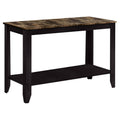Cappuccino Rectangle Console Table with Storage P604285