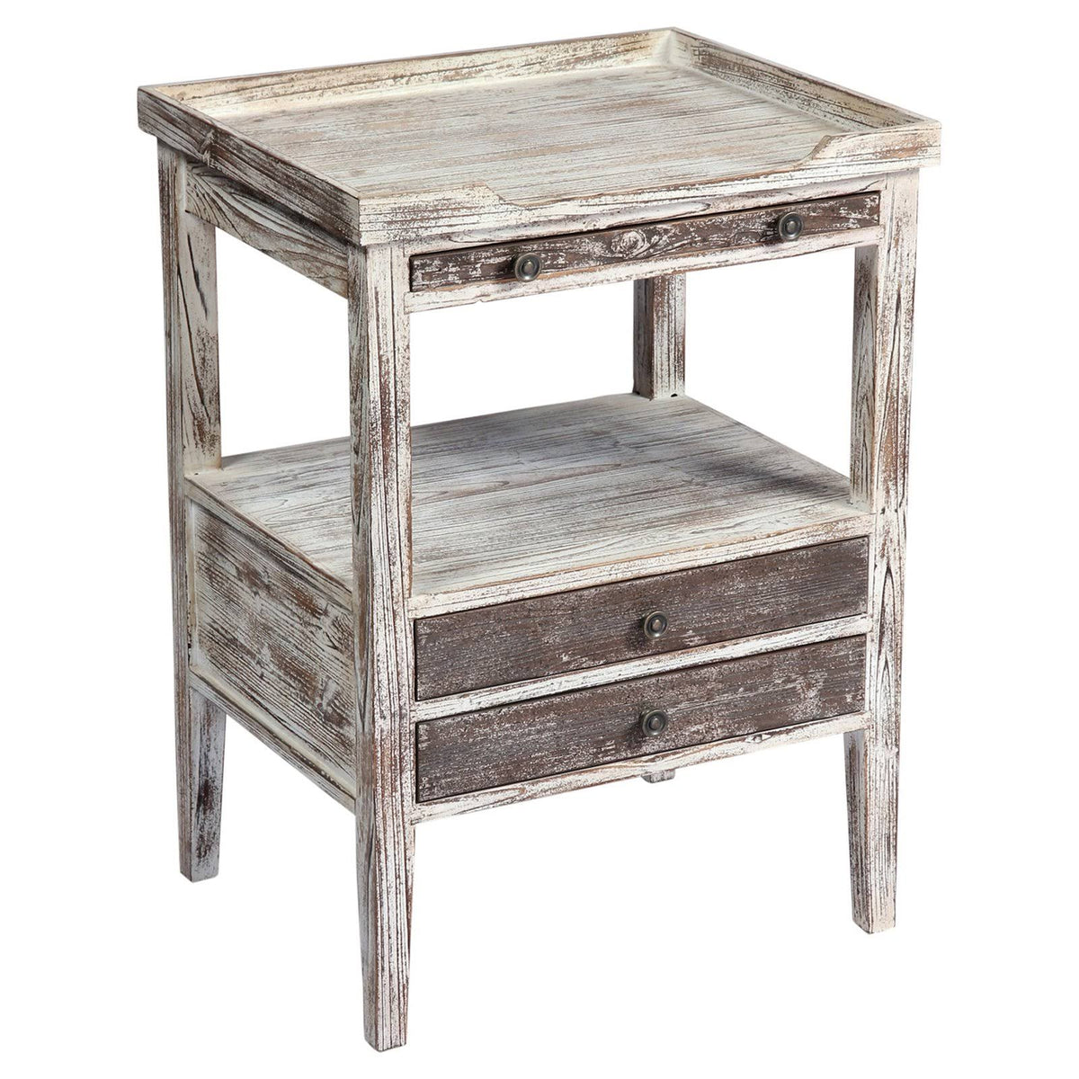 Weathered Rectangle Accent Table W155