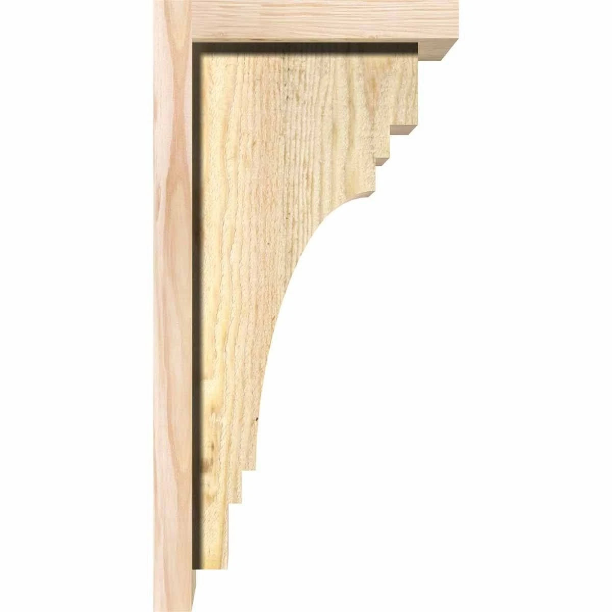 Douglas Fir Corbel with Backplate H729