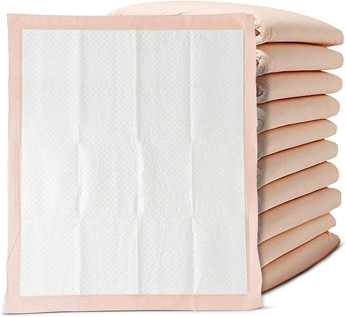 Disposable Chucks Underpads 100 Count, 30 x 36, Peach Color, Pack of 2 G1751