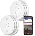WiFi Smoke Detector Carbon Monoxide Detector Combo, 2 Pack A8000