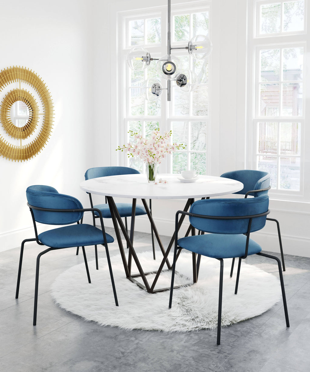 Blue & Black Dining Chair (Set of 2) S7817