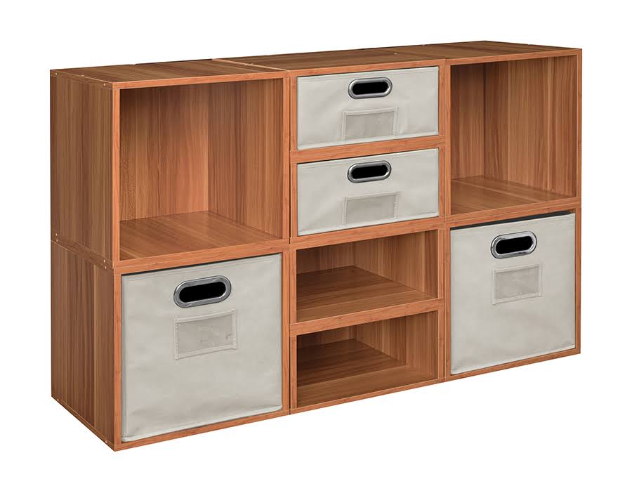 1 Half Cube/1 Full Cube Storage Set with Foldable Storage Bins V223994