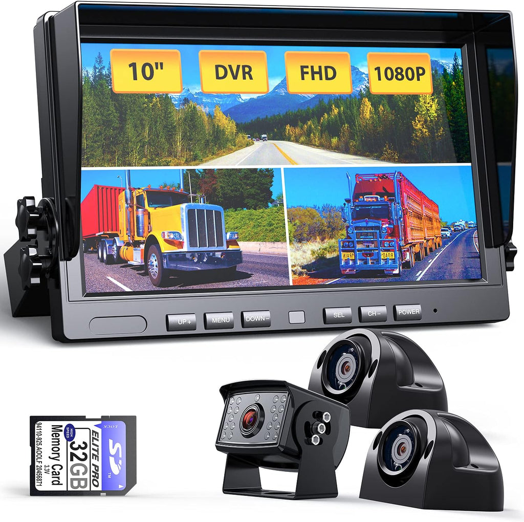 1080P Backup Camera Monitor System Kit with DVR Recording Function Y9698