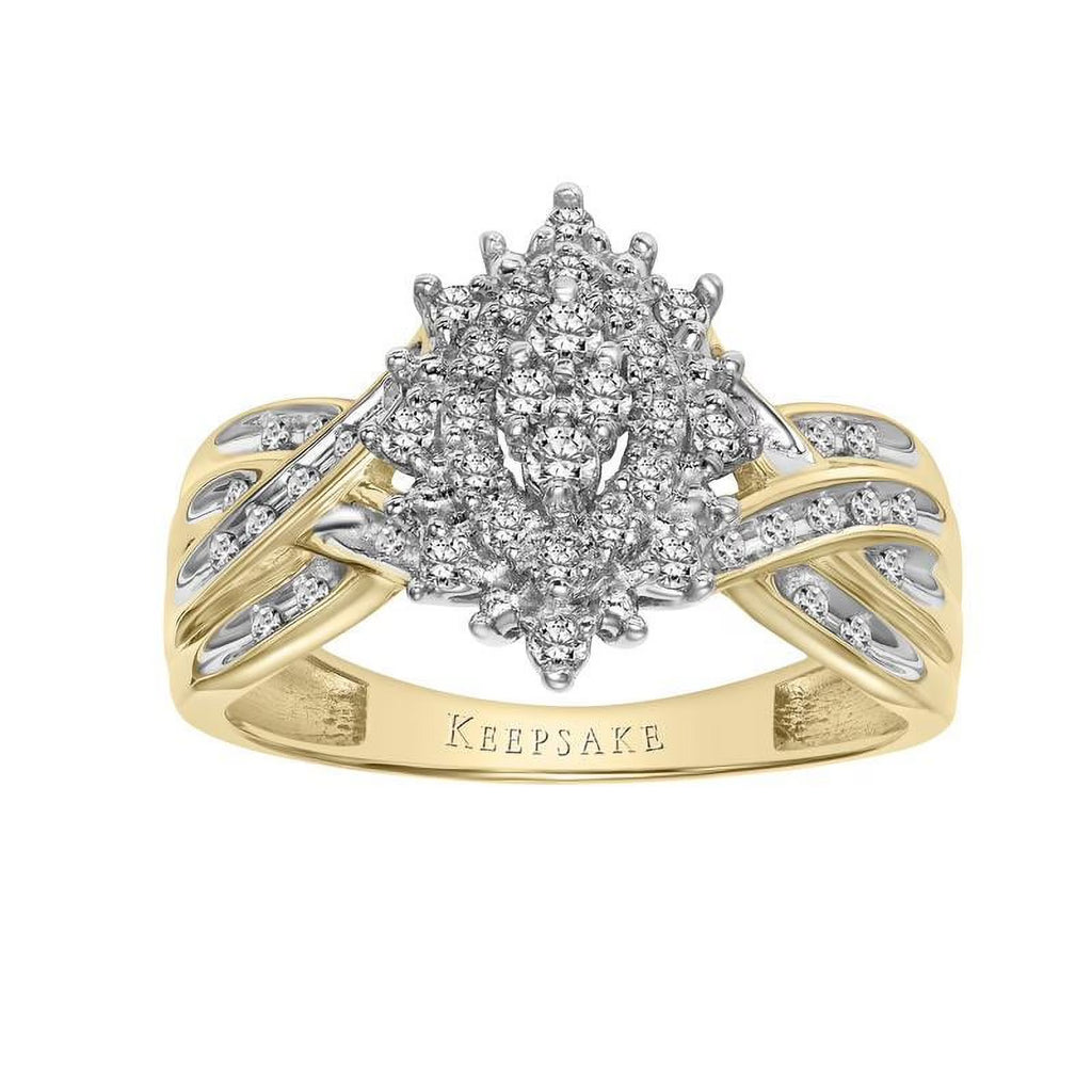 10KT Yellow Gold Marquise Diamond Ring P64483