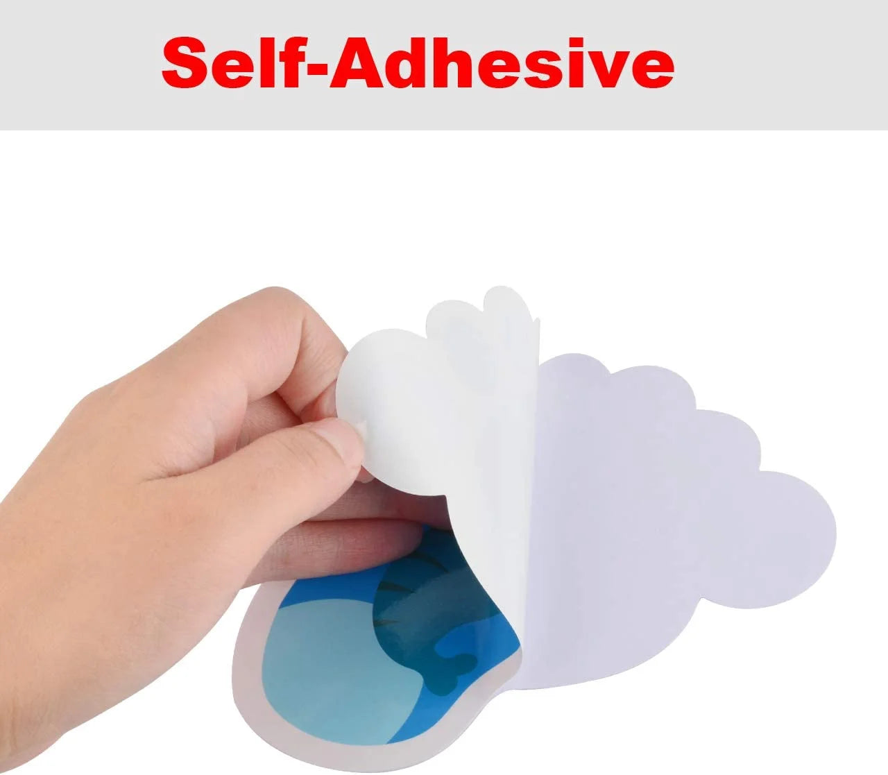30 Pairs Self-Adhesive Floor Decals Footprint Stickers W954497