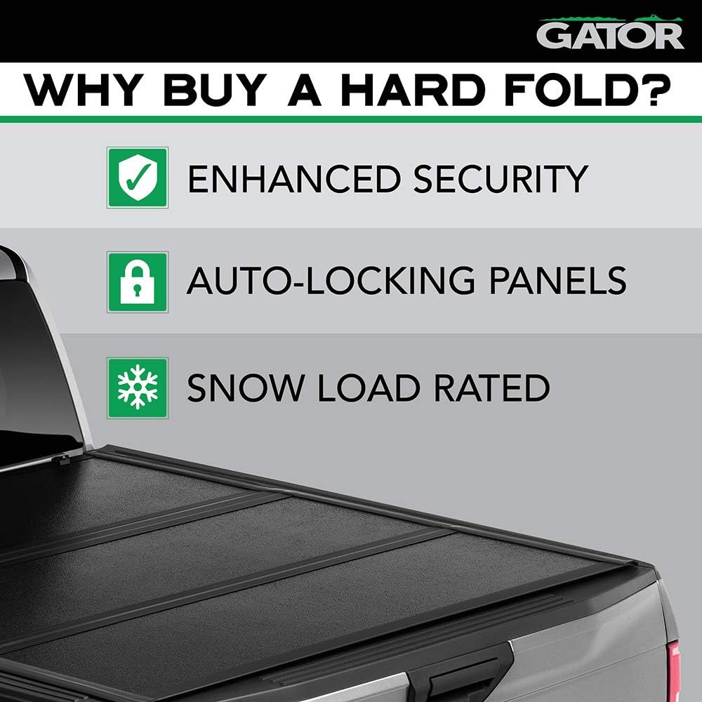Hard Tri-Fold Truck Bed Tonneau Cover for Ford F-150 6' 7" Bed N276