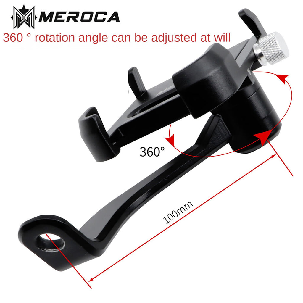 White Metal Phone Holder Motorcycle Mount W6374