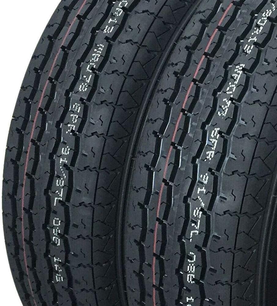 Set of 2 Trailer Tires ST175/80R13 Radial Tubeless S81776