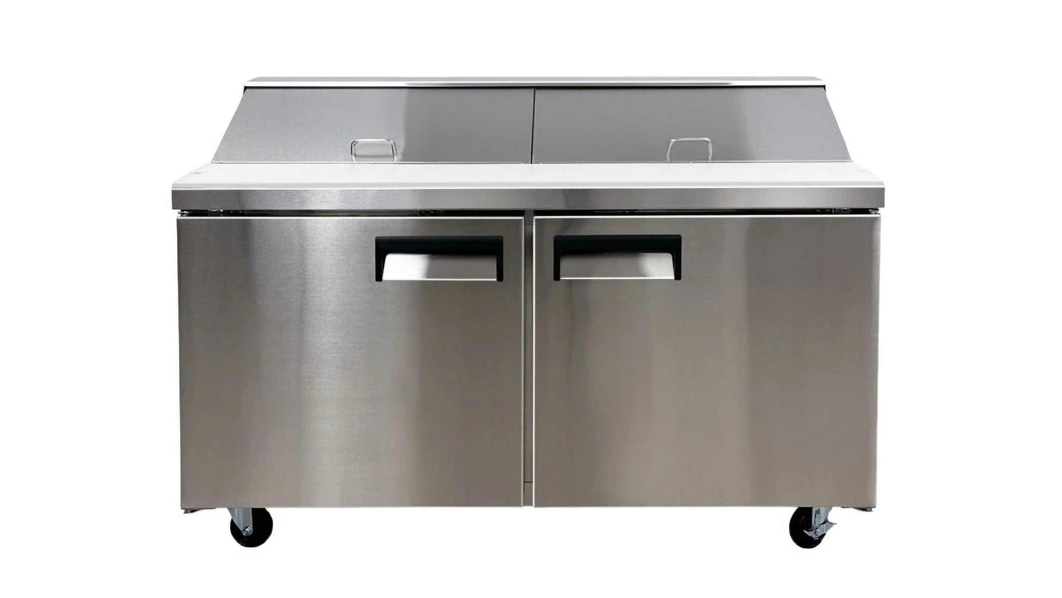 60 in. Commercial Two Door Sandwich Prep Table Refrigerator, 15 Cu. ft. P42884