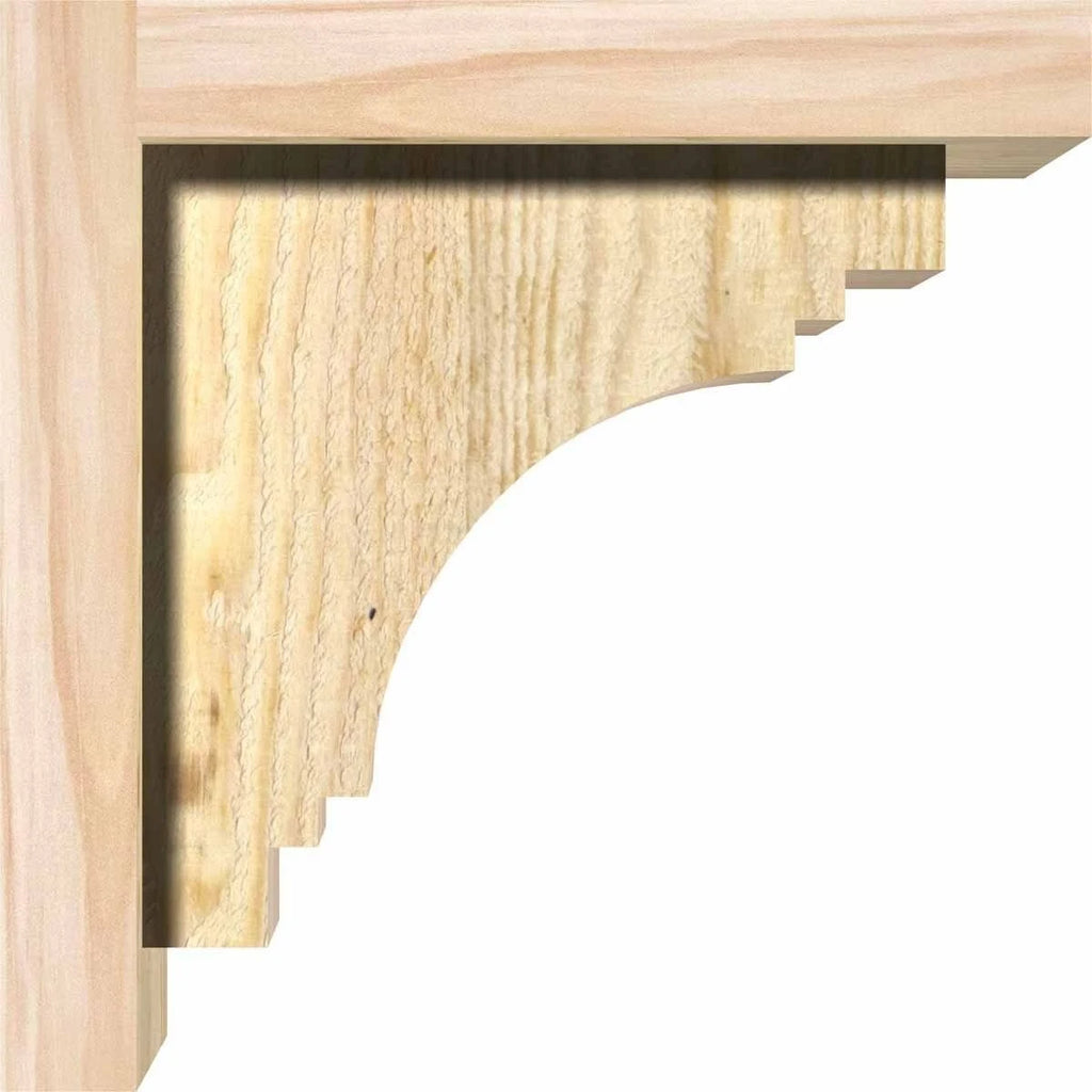 Douglas Fir Corbel with Backplate H729
