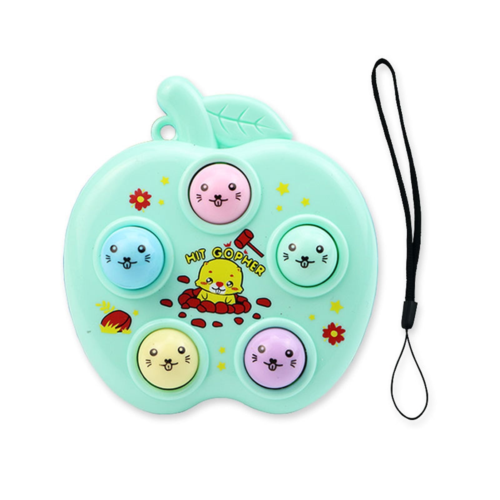 Mini Portable Whack-a-mole Game Console Keychain X43772