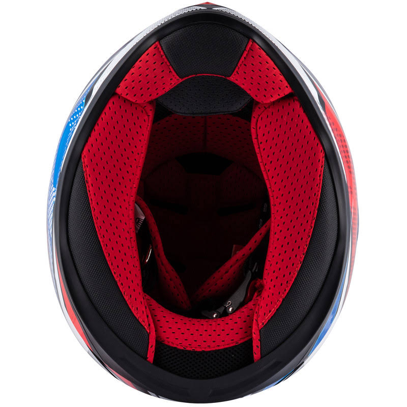 Black White Blue Red Helmet Size S Z36669