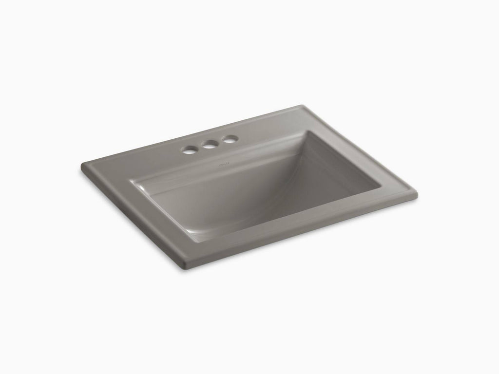 Cashmere Drop-In Bathroom Sink with 4 In. Centerset Faucet Holes E33241