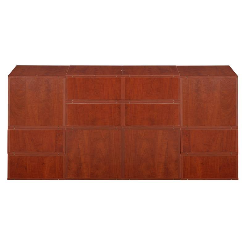 Cherry/Blue Storage Set with Foldable Storage Bins E95591
