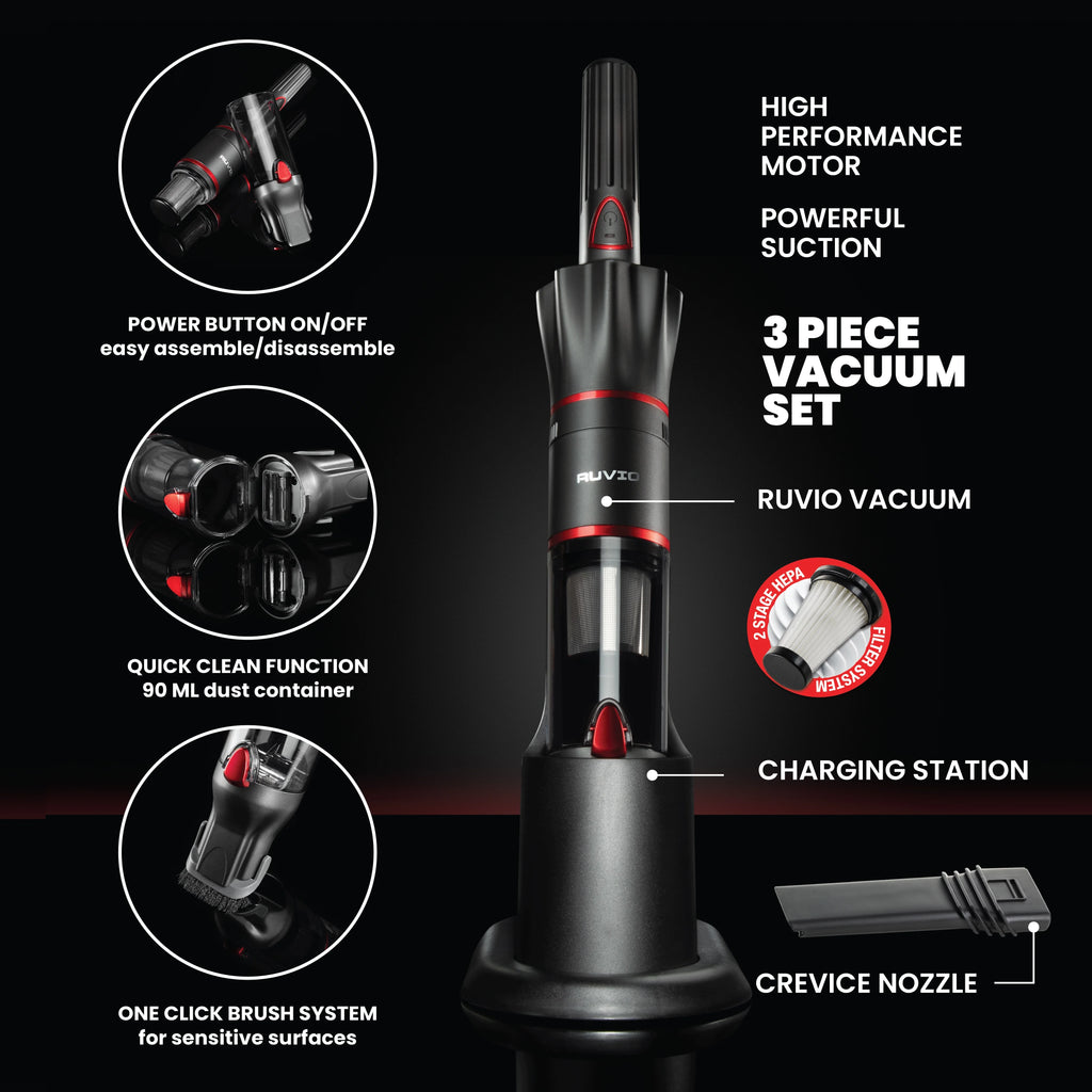 Red Cordless Handheld Vacuum H233879