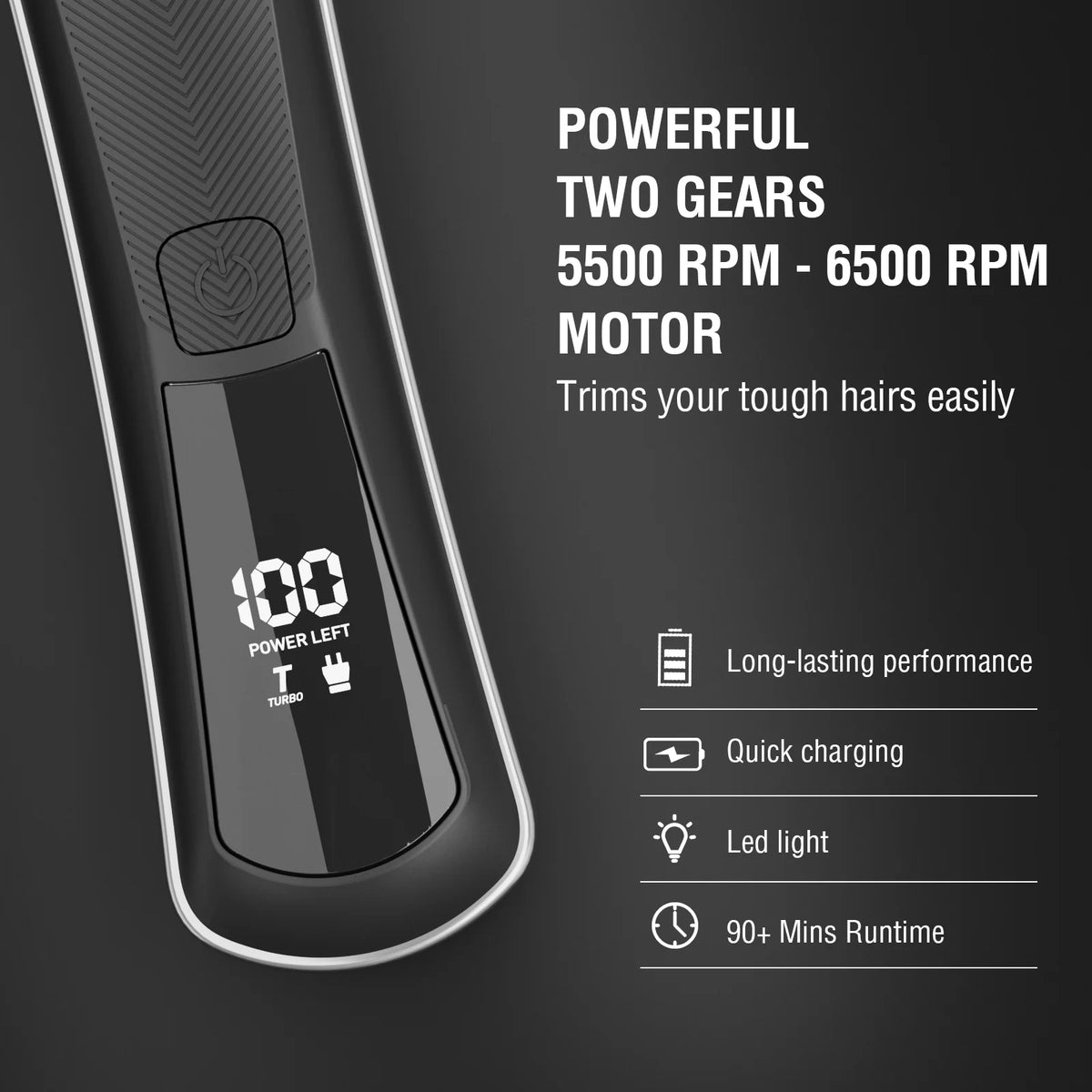 Electric Body Trimmer, IPX5 Waterproof USB Recharge F753