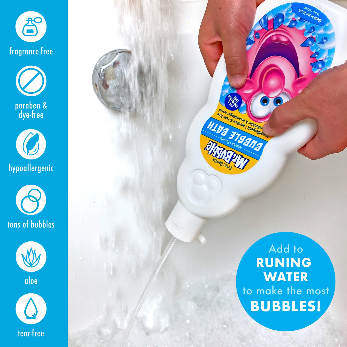 Fragrance Free Bubble Bath for Children, 16 fl oz, 2 Pack F7664