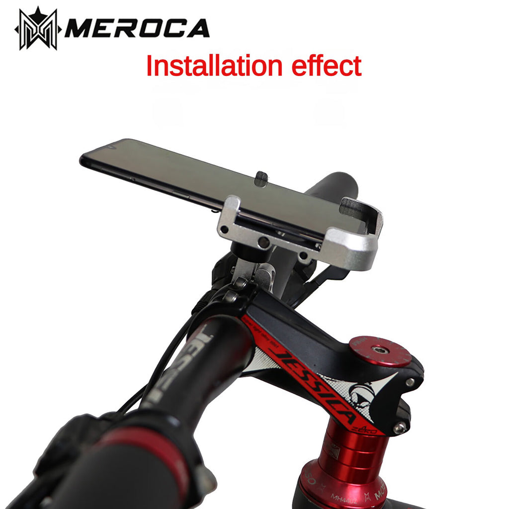 White Metal Phone Holder Motorcycle Mount W6374