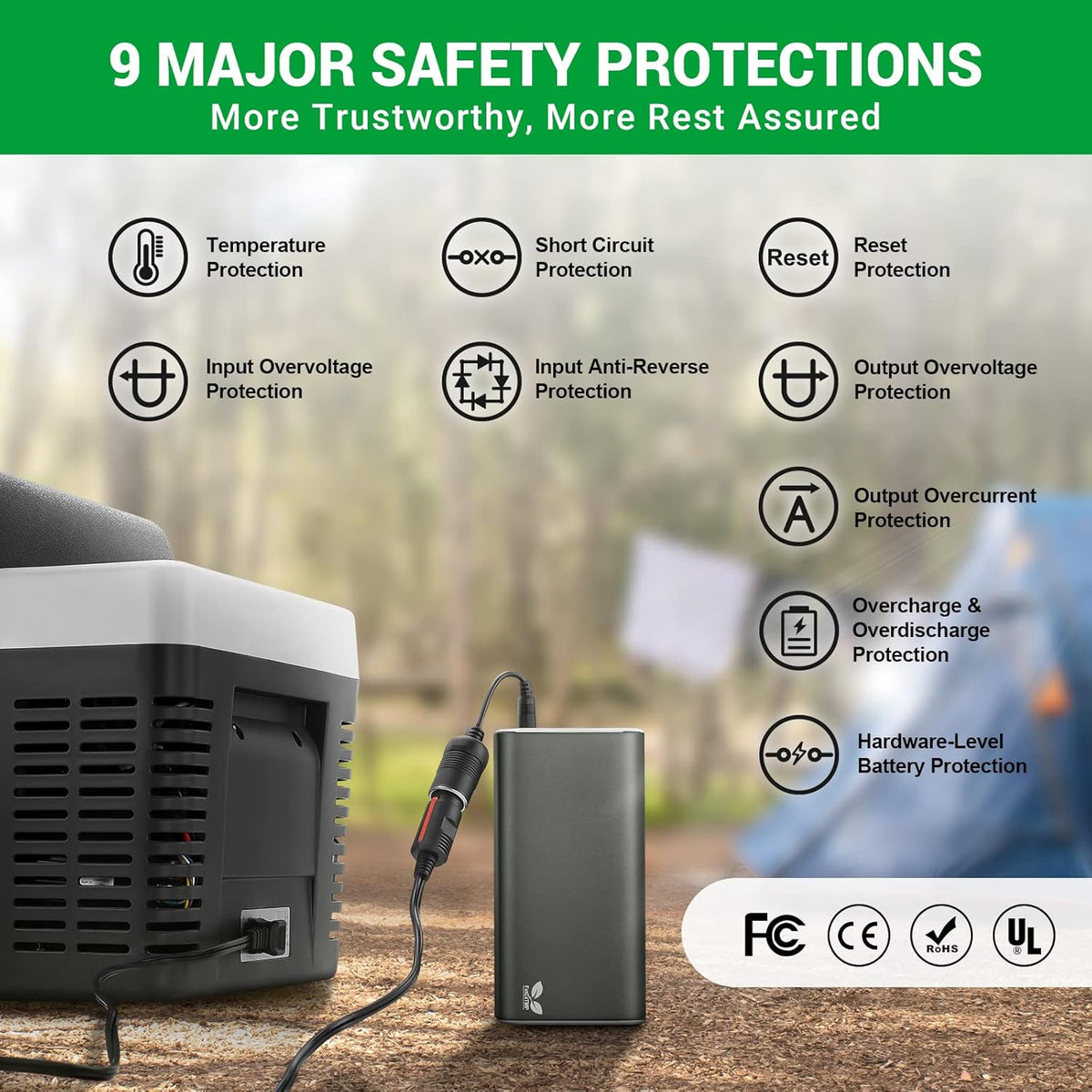 Portable Power Station, 216Wh Backup Battery, USB & DC Output A13696