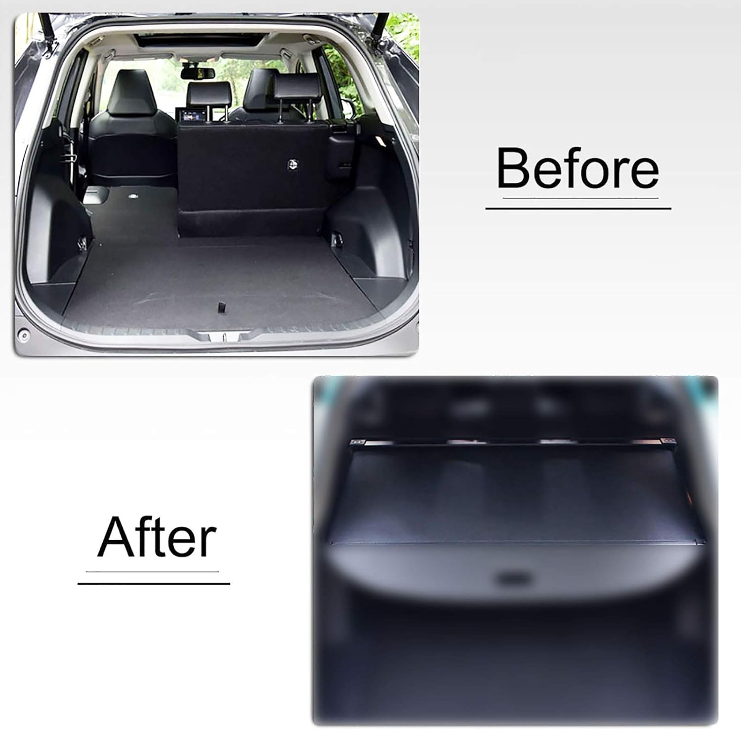 Retractable Cargo Cover Black Pack of 2 B954413