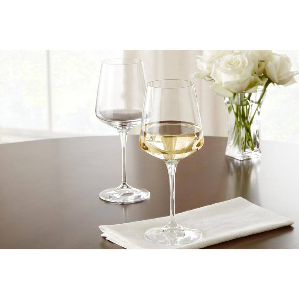 15.5 fl. oz. Lead-Free Crystal White Wine Glasses Set of 8 B391936