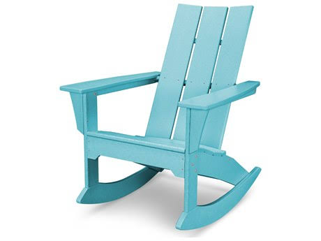 White Recycled Plastic Adirondack Rocker N18765