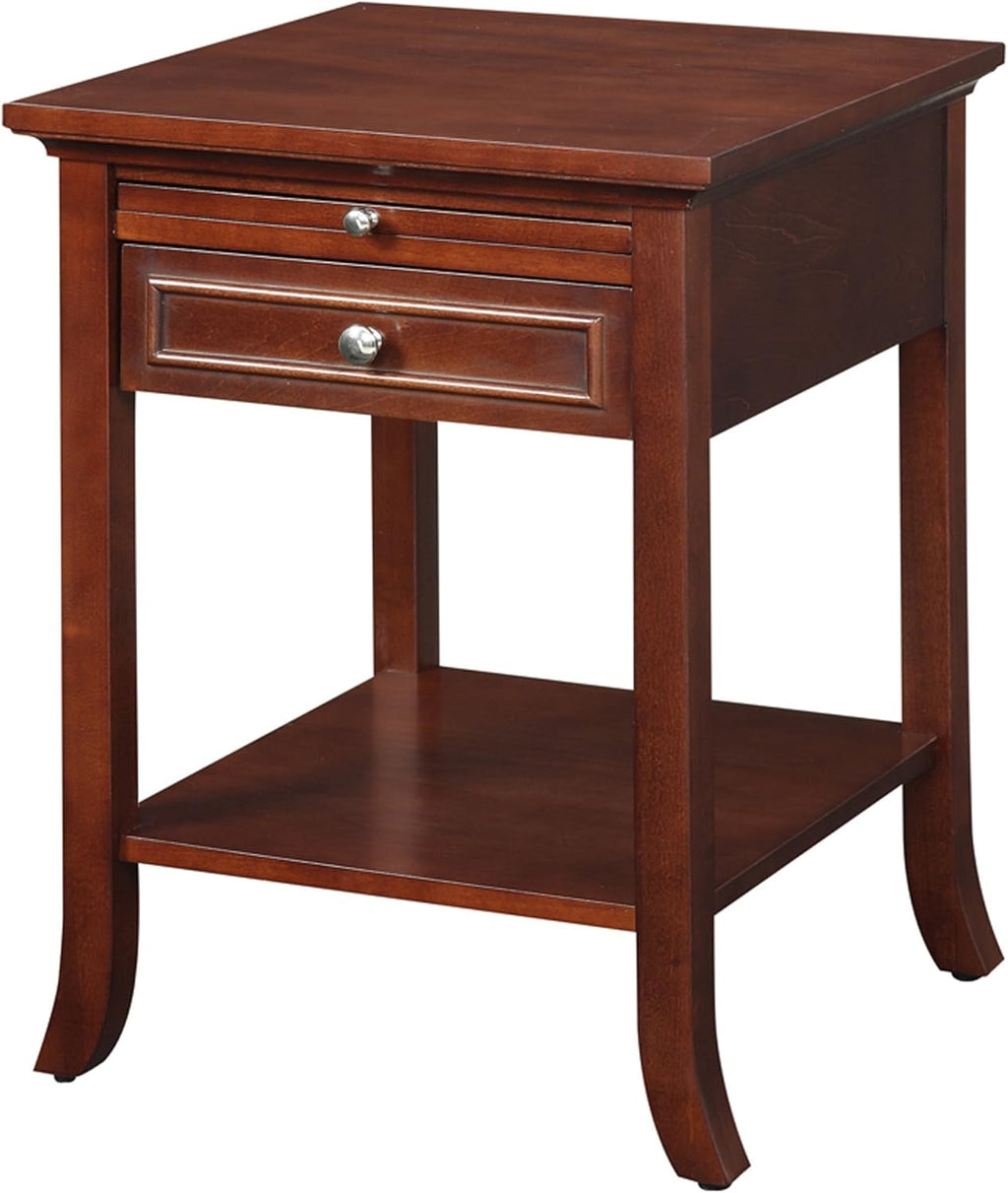 Mahogany End Table with Drawer R6990