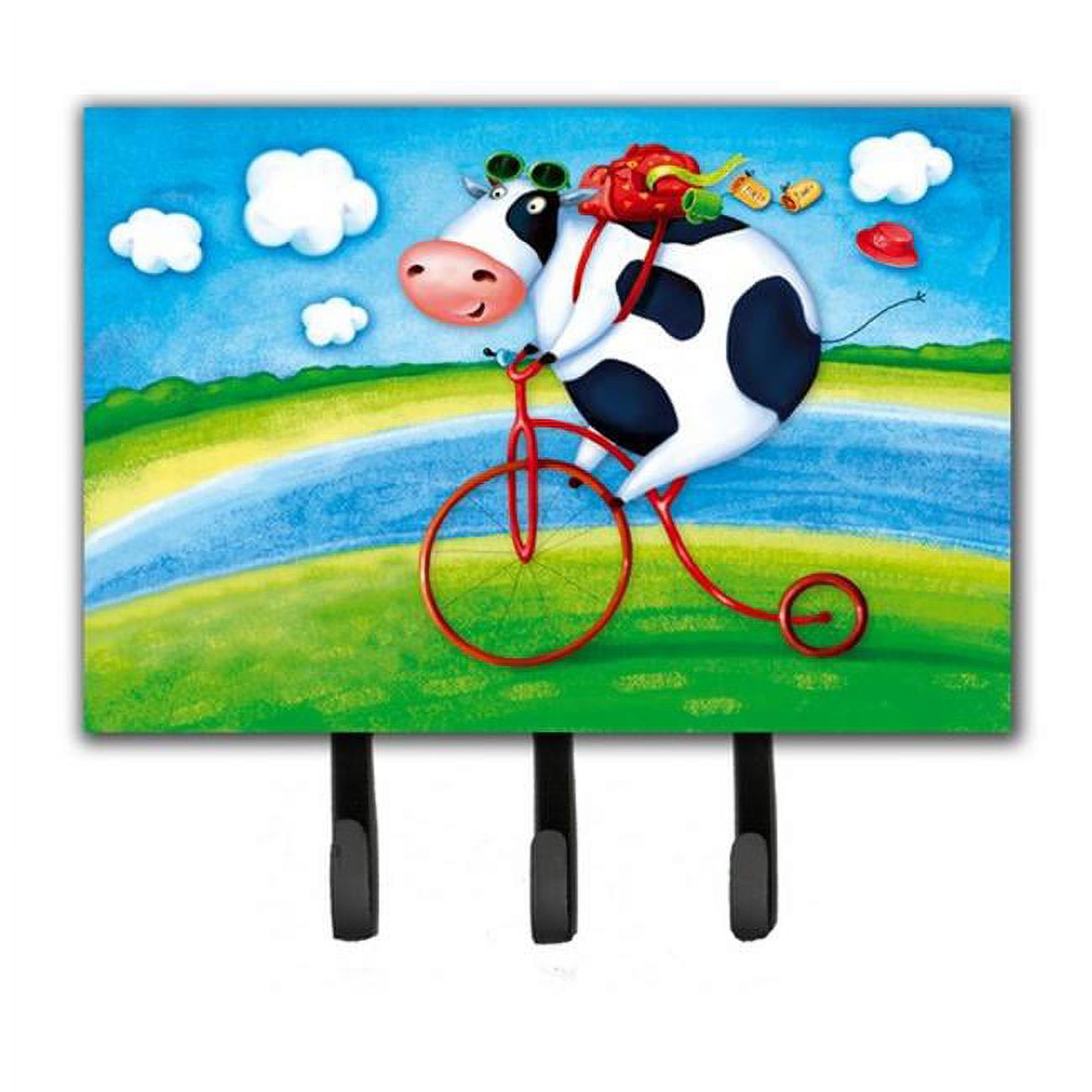 Cow Riding Bicycle Leash or Key Holder M86166