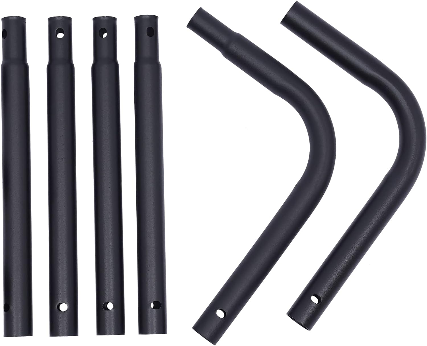 Black Trampoline Ladder 3 Wide with Anti-Slip Steps Steel 14X42in U814921