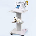 White Rolling Beauty Salon Trolley Cart with Storage Tray J57789