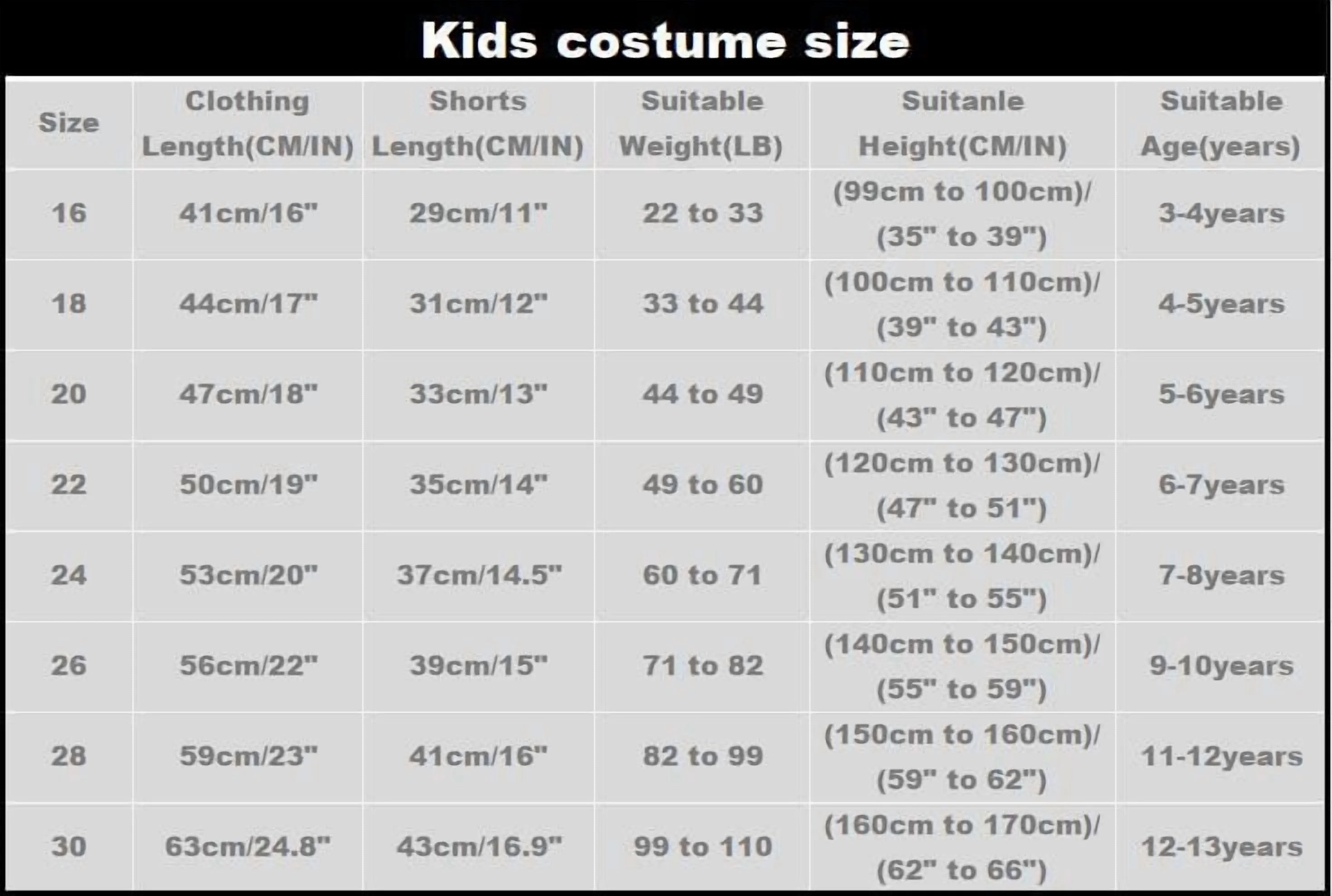Kids Soccer Jersey Number 10 I8554