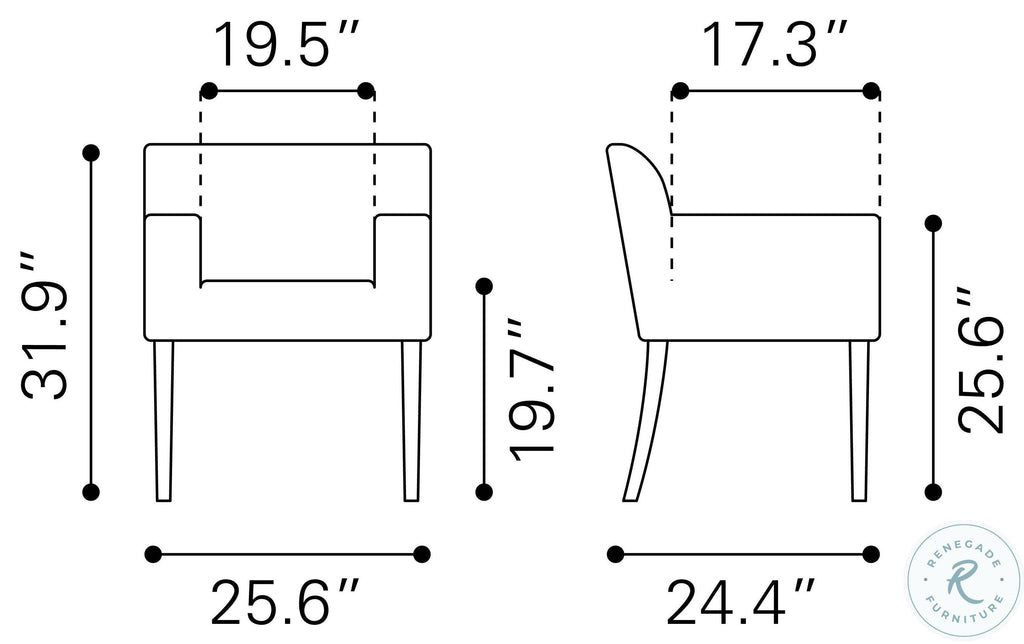 White Dining Chair T2257