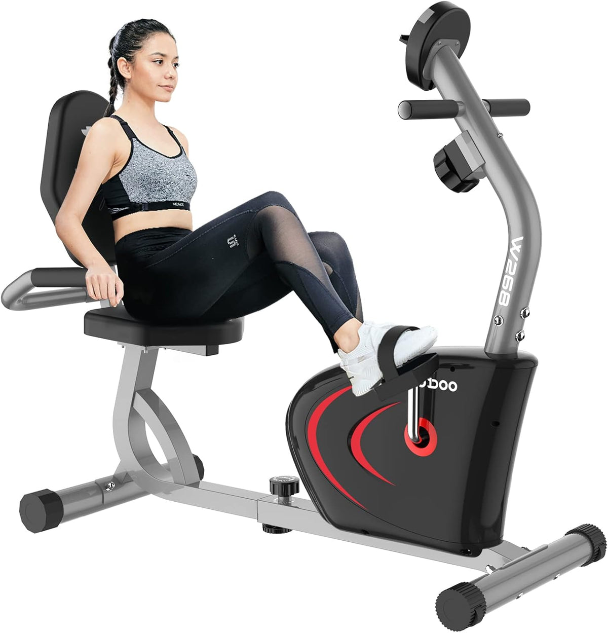 Magnetic Recumbent Exercise Bike with LCD Display E8854