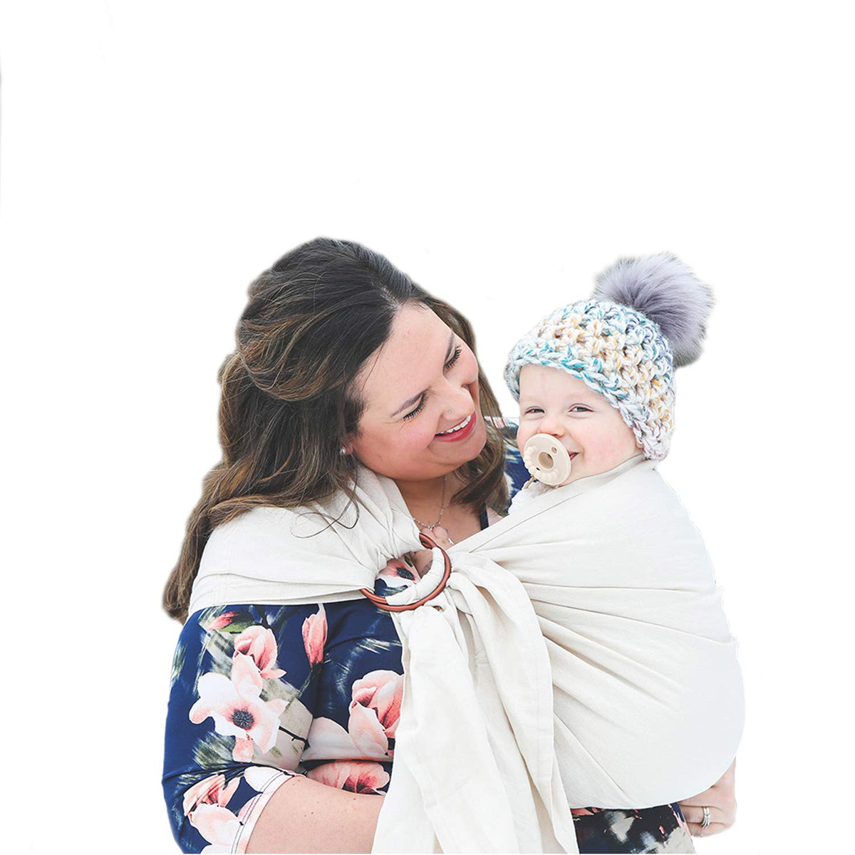 Bamboo and Linen Ring Sling Baby Carrier F101597