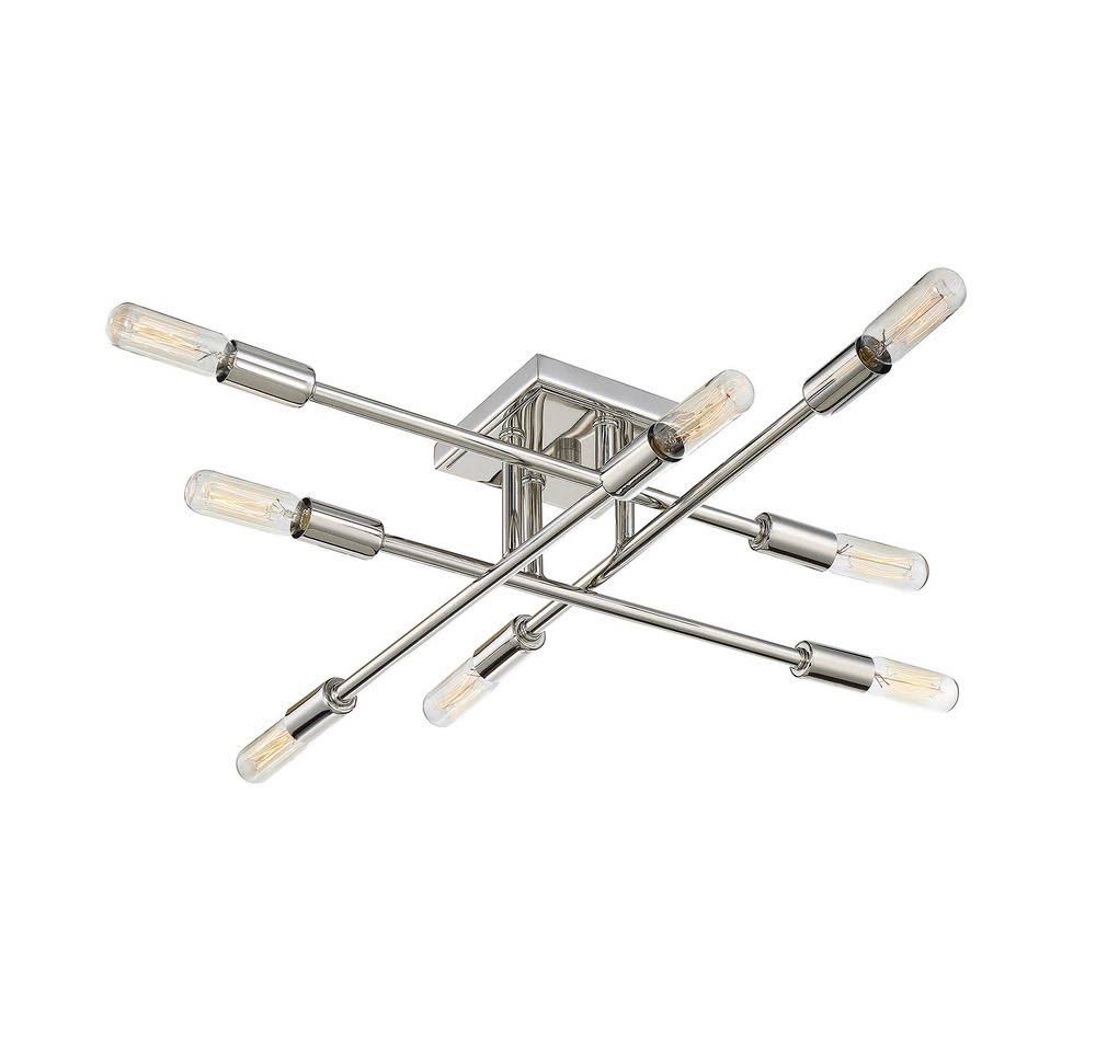 Bronze 8 Light Semi Flush T346