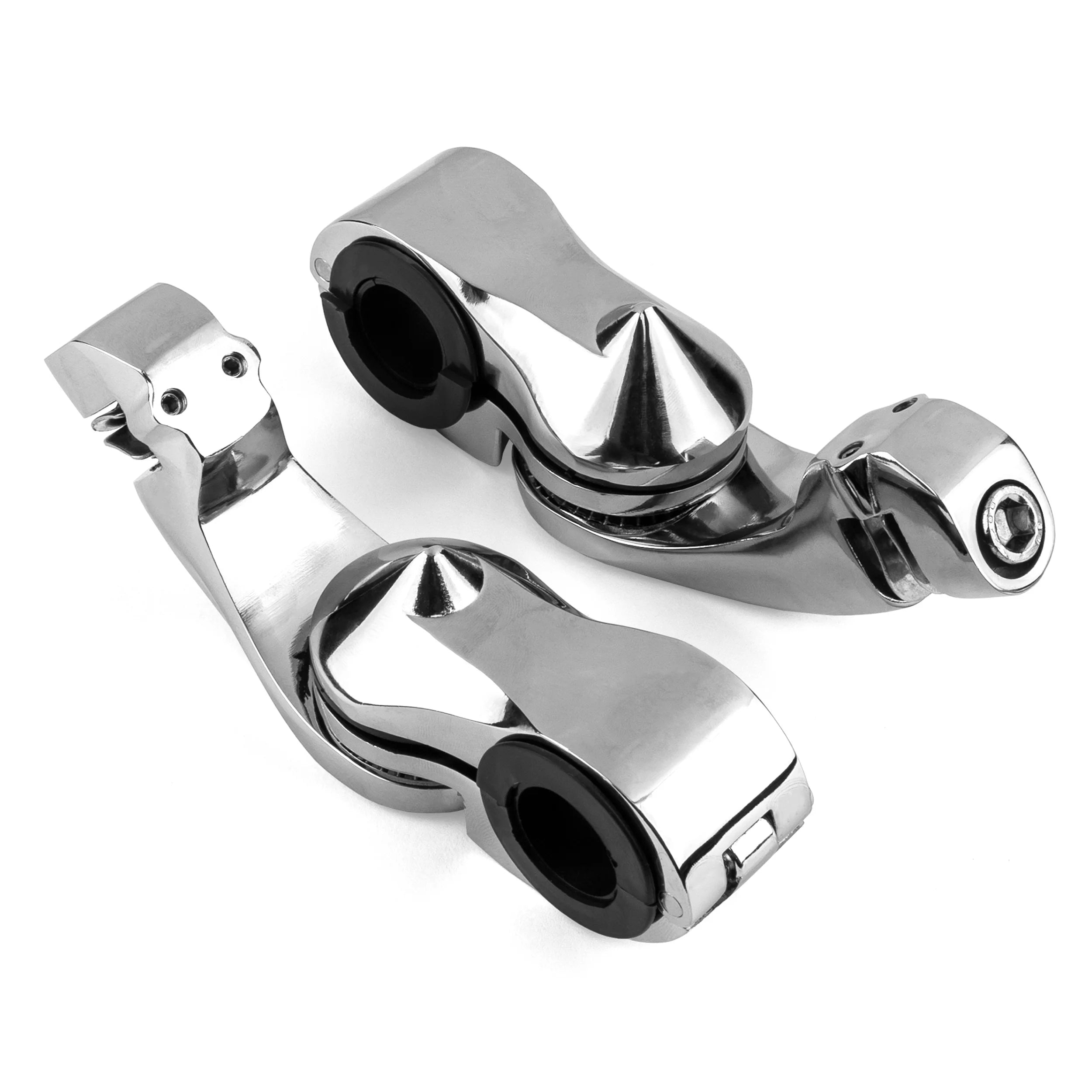 Chrome Angled Adjustable Highway Foot Peg Mounting Kit, 1 Pair U82183