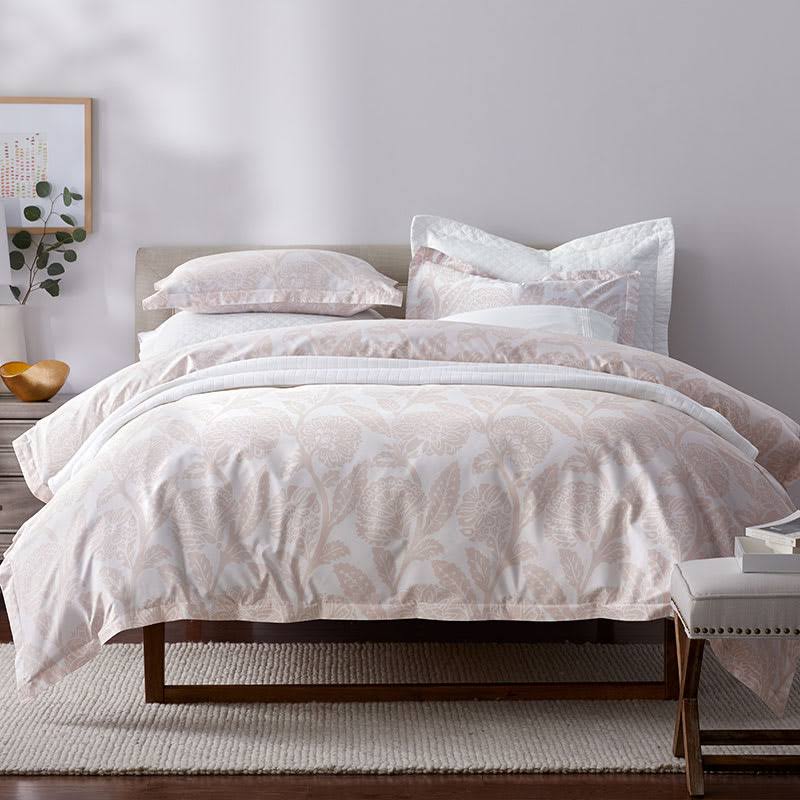 Pink Sand Cotton Sateen Duvet Cover, Twin S4850