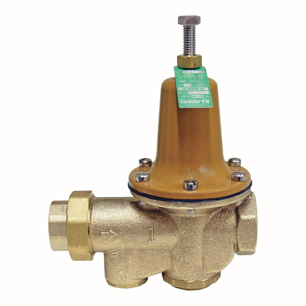 Water Pressure Reducing Valve Union x NPT Female, 1 1/2 Inch, SS Seat D25811