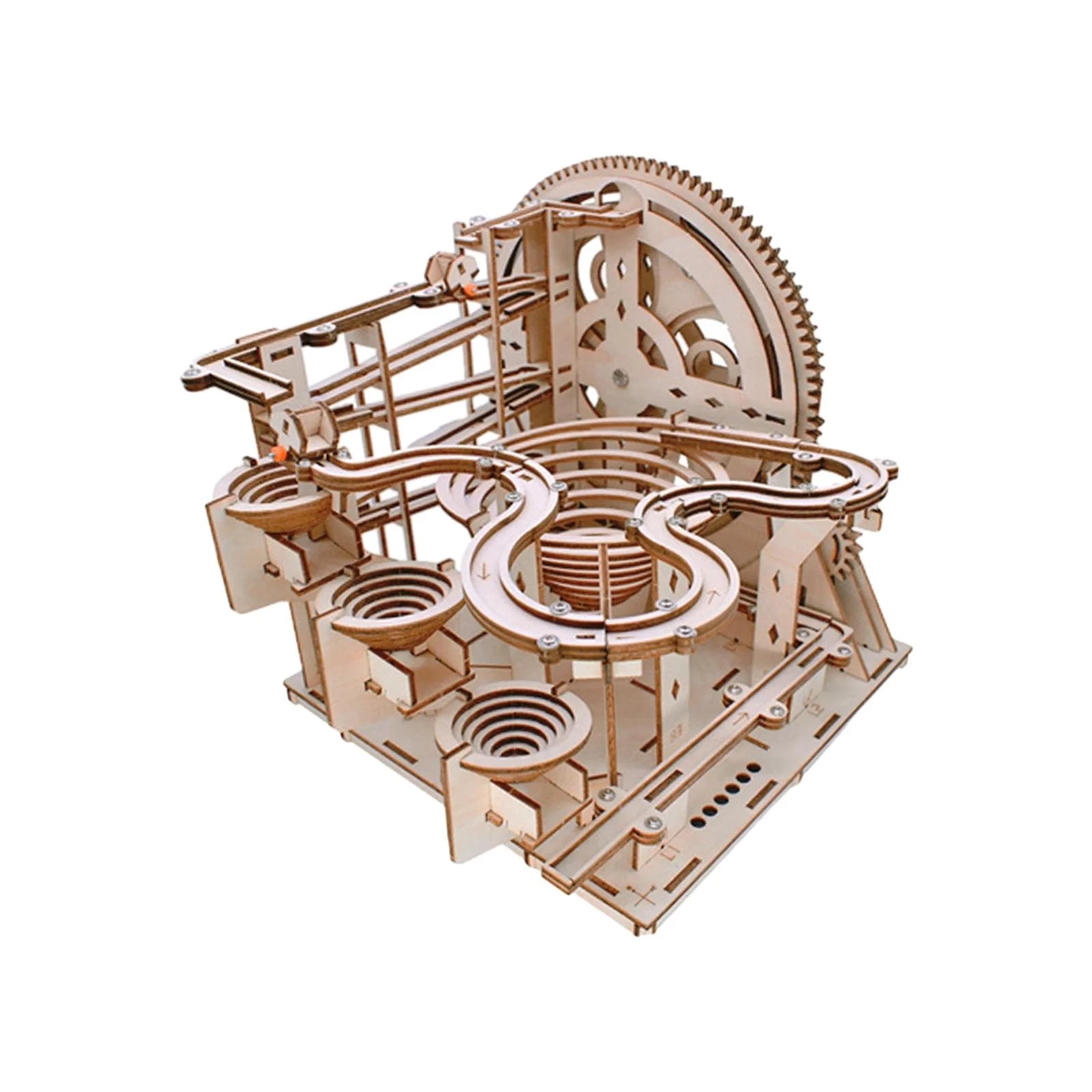 Marble Run Building Kits Wooden 3D Puzzle Toy Construction Play Set M9718
