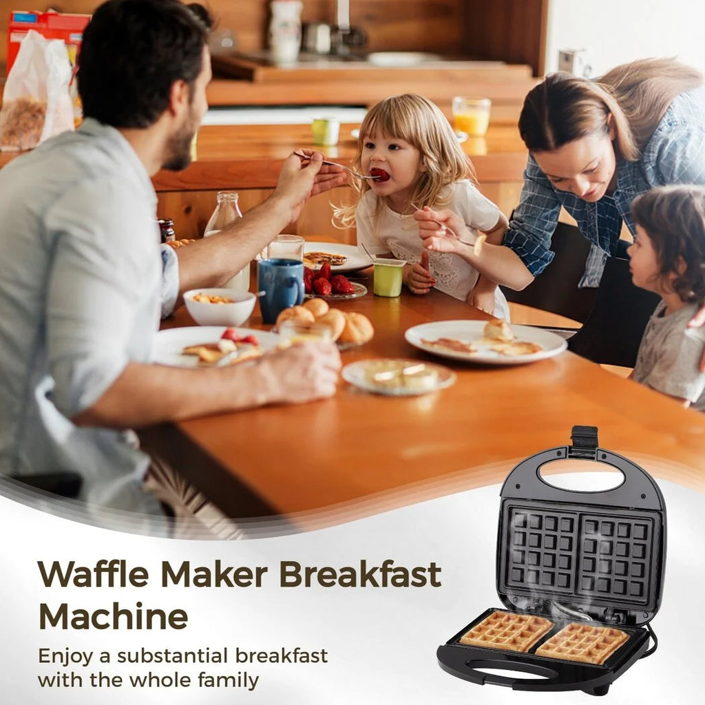 Nonstick Waffle Maker with Indicator Lights I1012