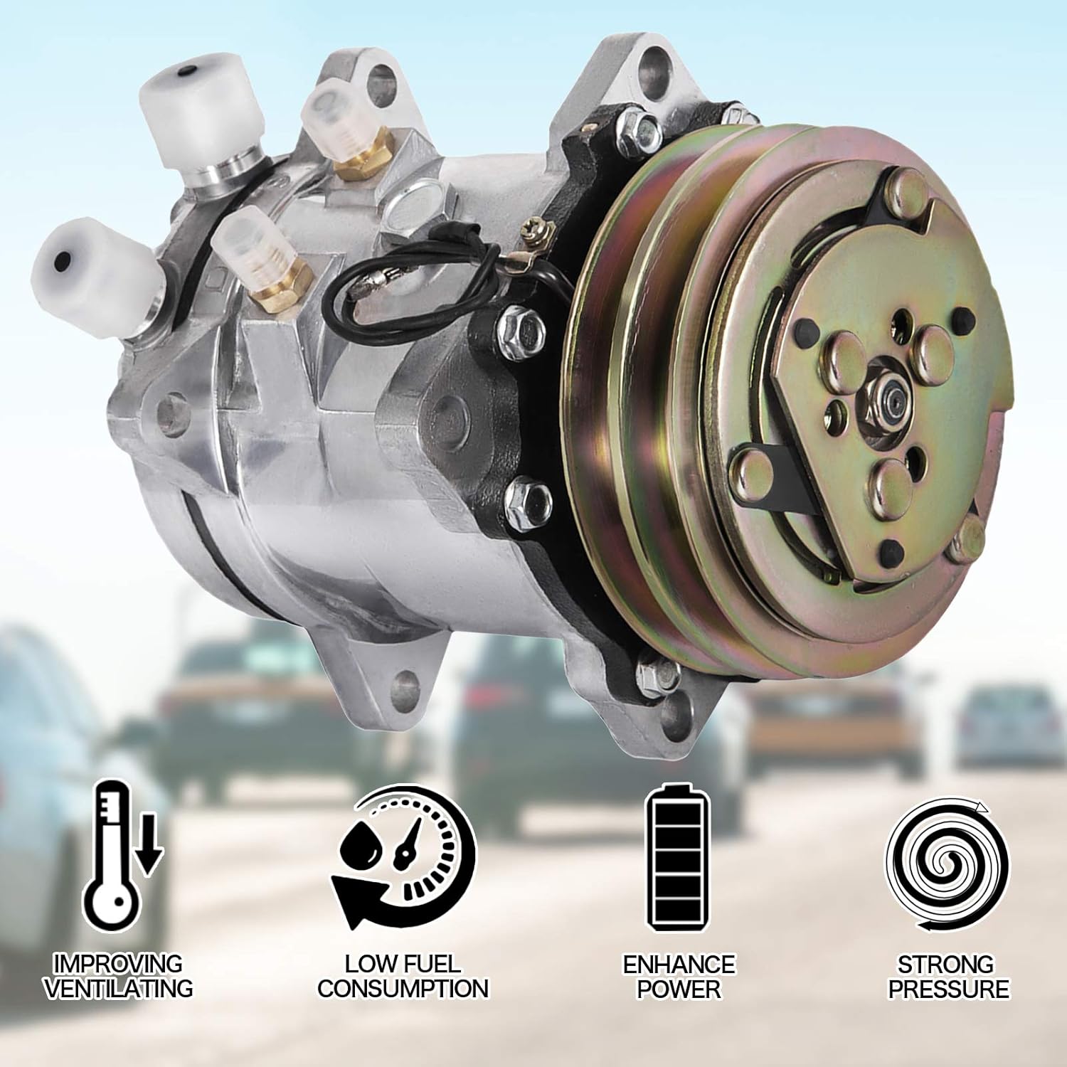 Universal Air Conditioner AC Compressor Pack of 2 I99236