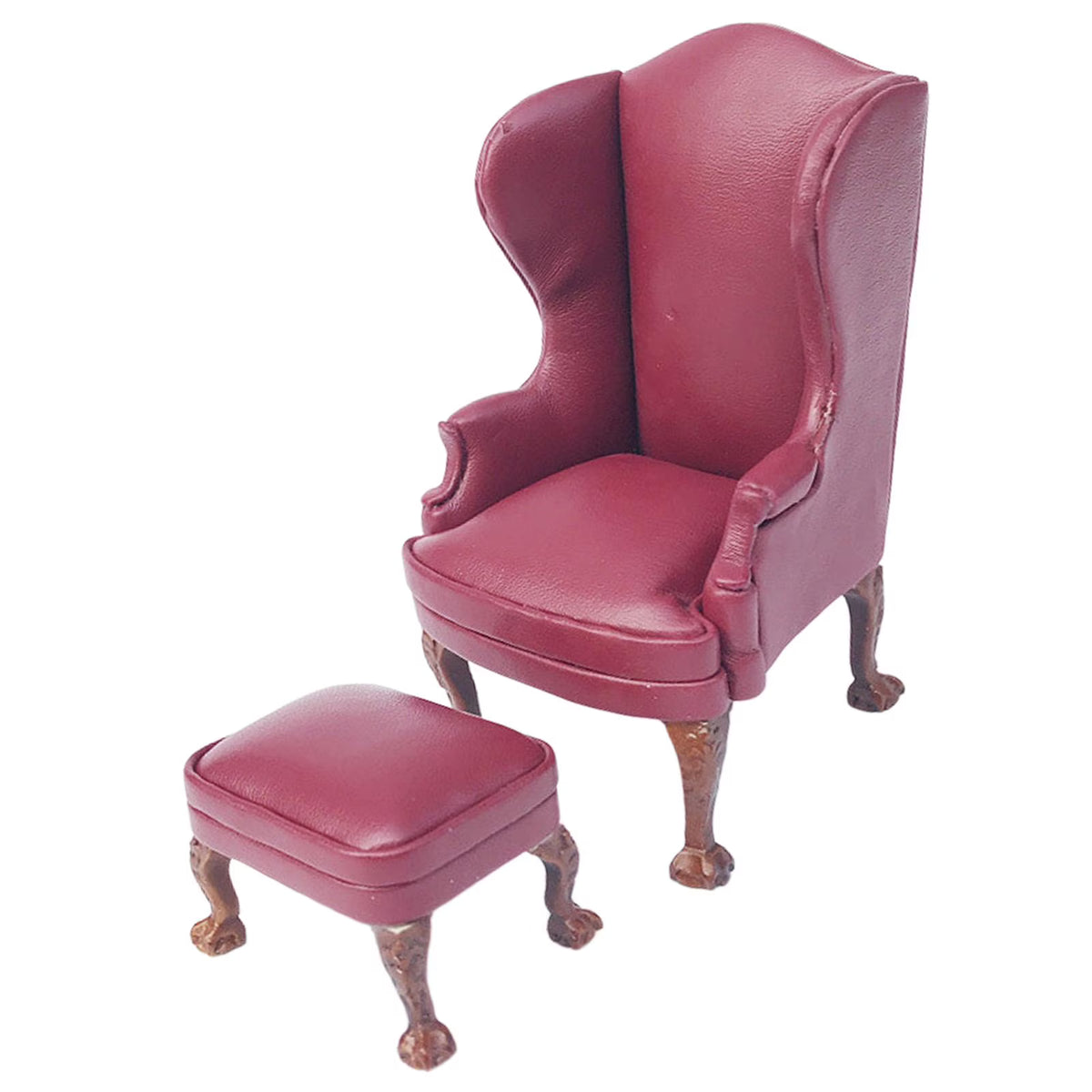 Red PU Leather Armchair Sofa O12198