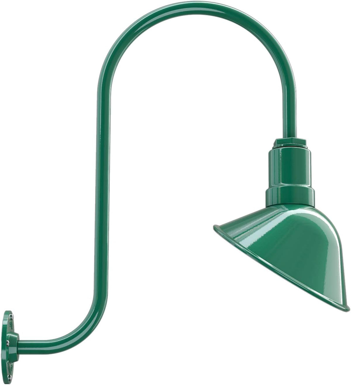 Red 9 inch Dome 11 inch Gooseneck Store Sign Light A3922