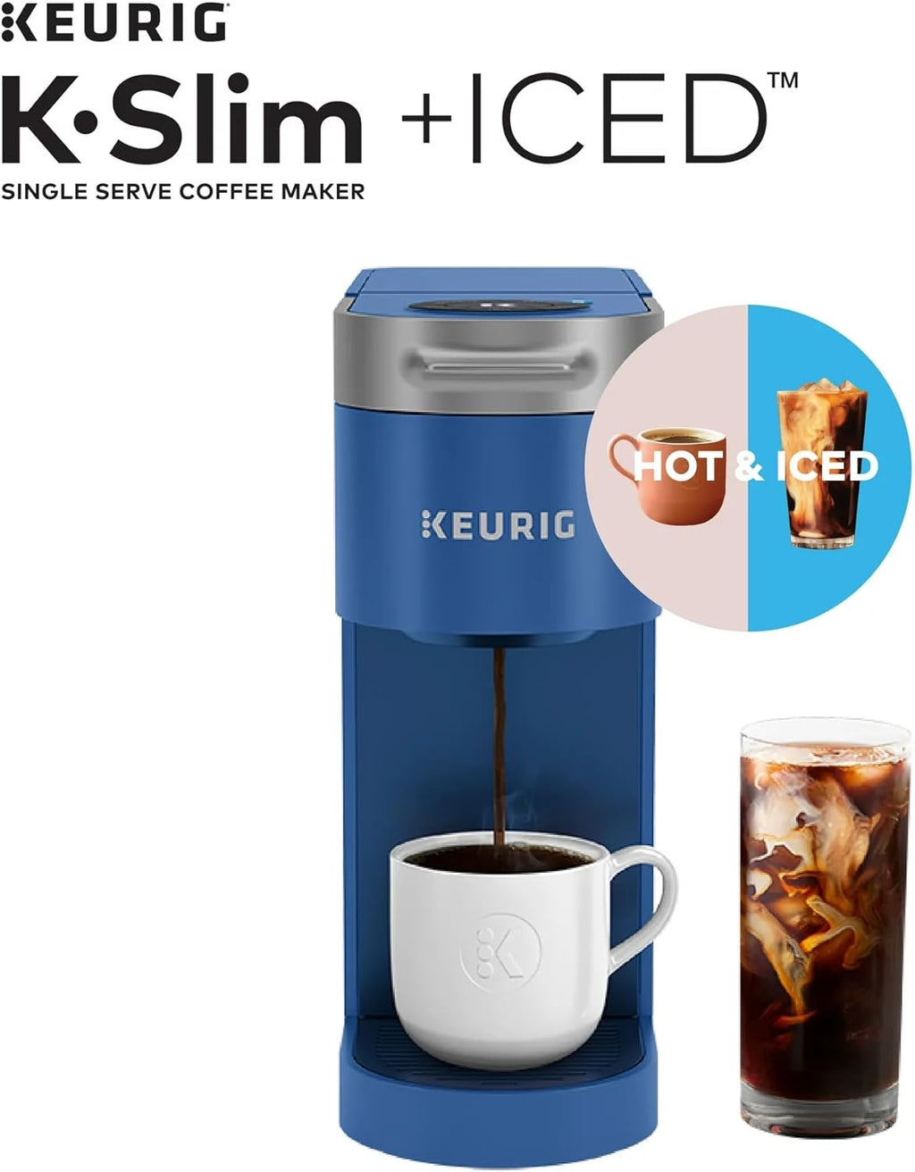 Blue Single-Serve Coffee Maker P93694