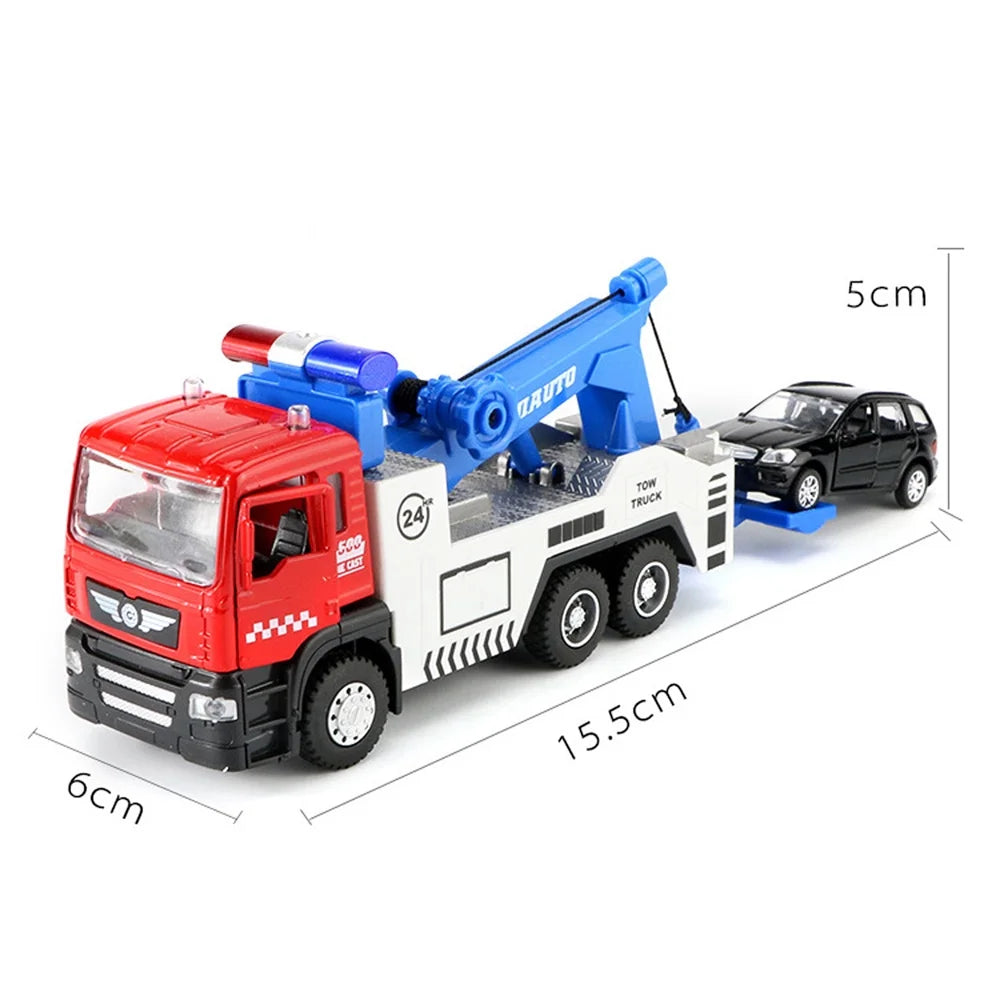 Pull Back Toy Tow Truck with Lights and Sound S6668