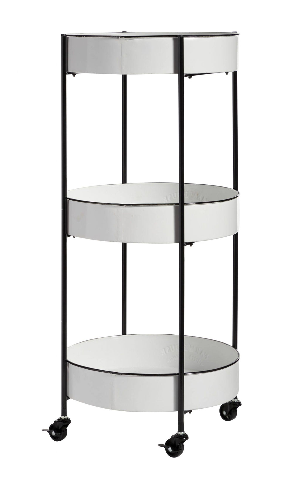 White Metal Storage Cart C732