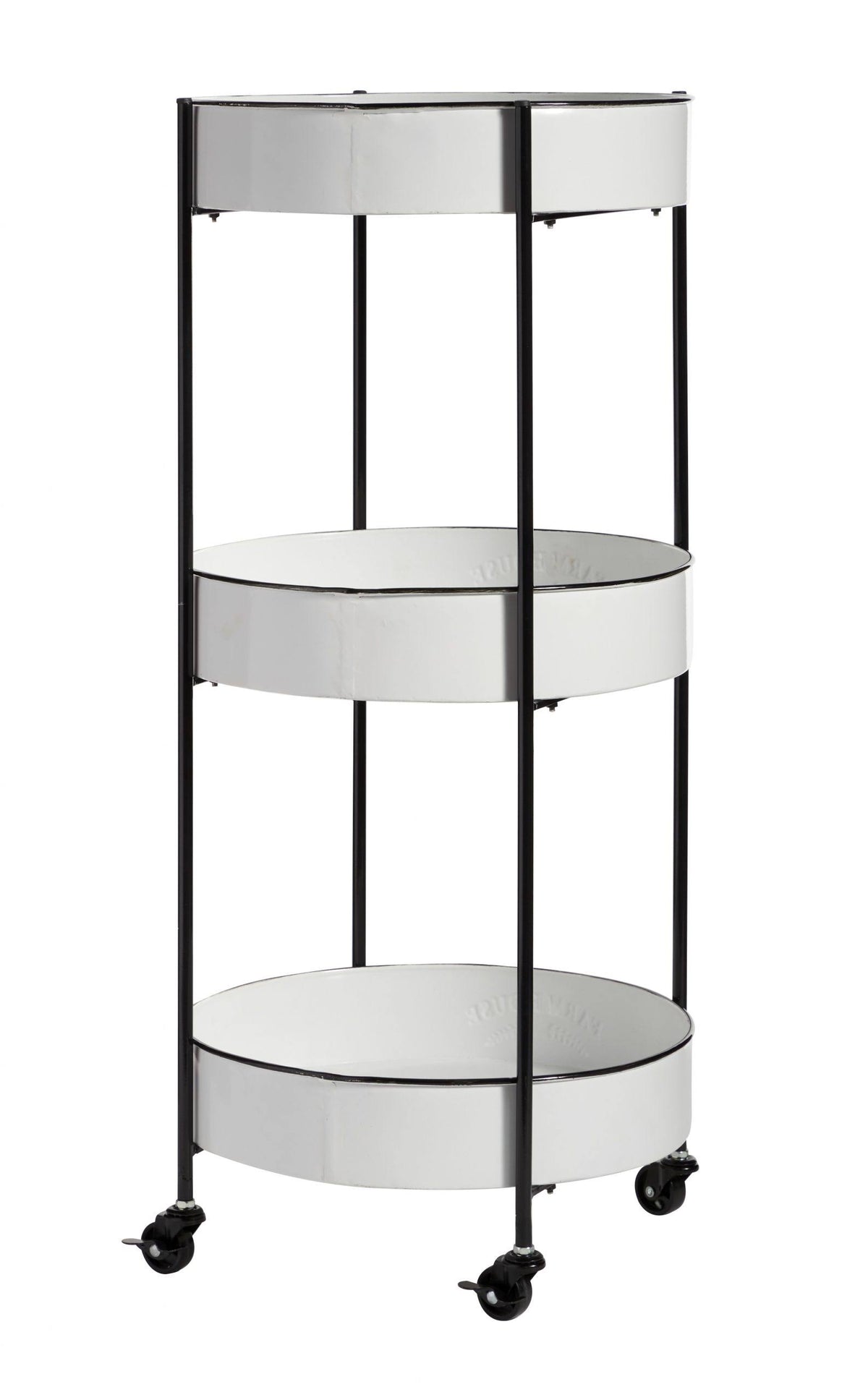 White Metal Storage Cart C732