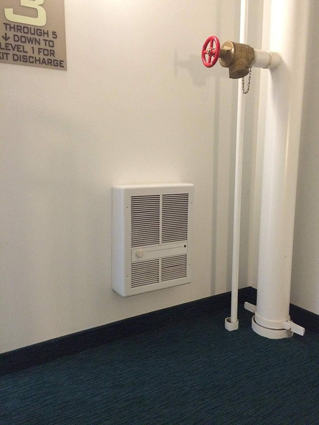3000W 277V White Wall Heater D2722