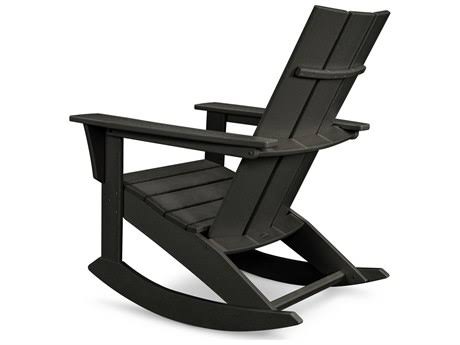 White Recycled Plastic Adirondack Rocker N18765